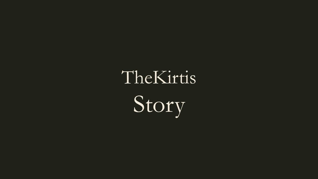 Minimal editorial artwork by TheKirtis featuring the word "Story" on a dark background.